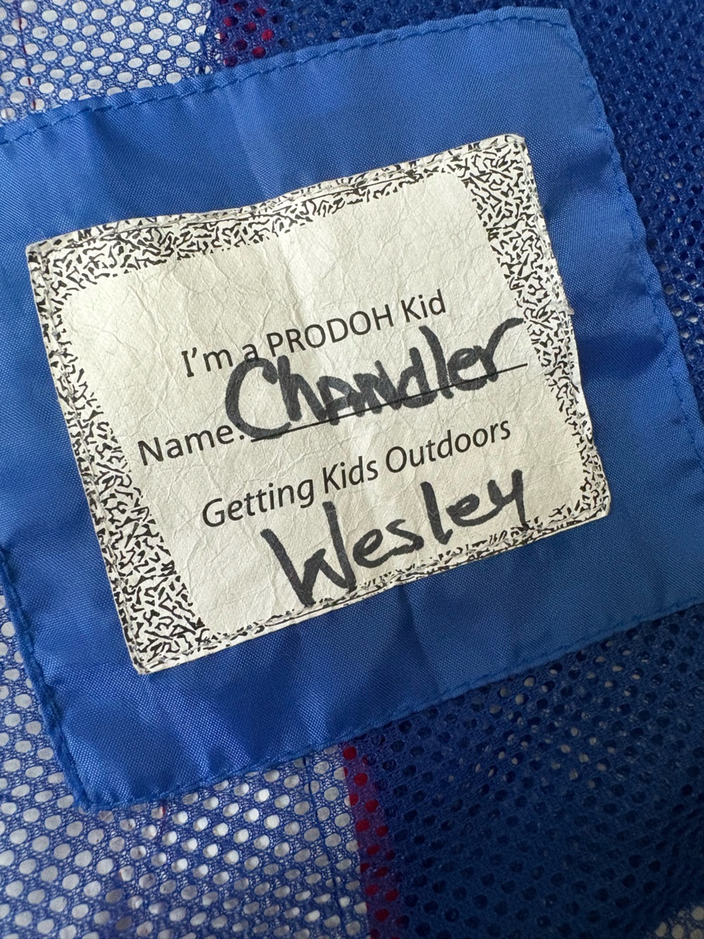 Prodeh Kids' Red Hooded Raincoat with Blue Lining - Picture 10 of 11